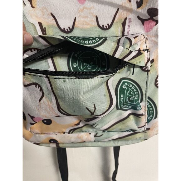 Puppuccino Bookbag Backpack Bag Coffee Light Padding Mesh Pockets - Picture 8 of 10